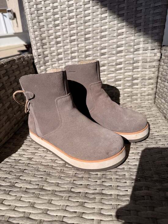 Merrell Shoes - Merrell Juno Mid Waterproof Suede Boots, Women's Size 8 — Taupe Brown